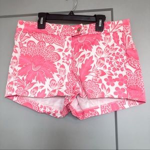 Pink Floral J.Crew Chino Shorts